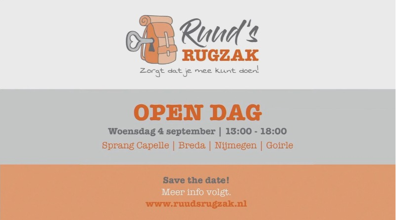 Ruud’s Rugzak – Open Dag op alle werkplaatsen